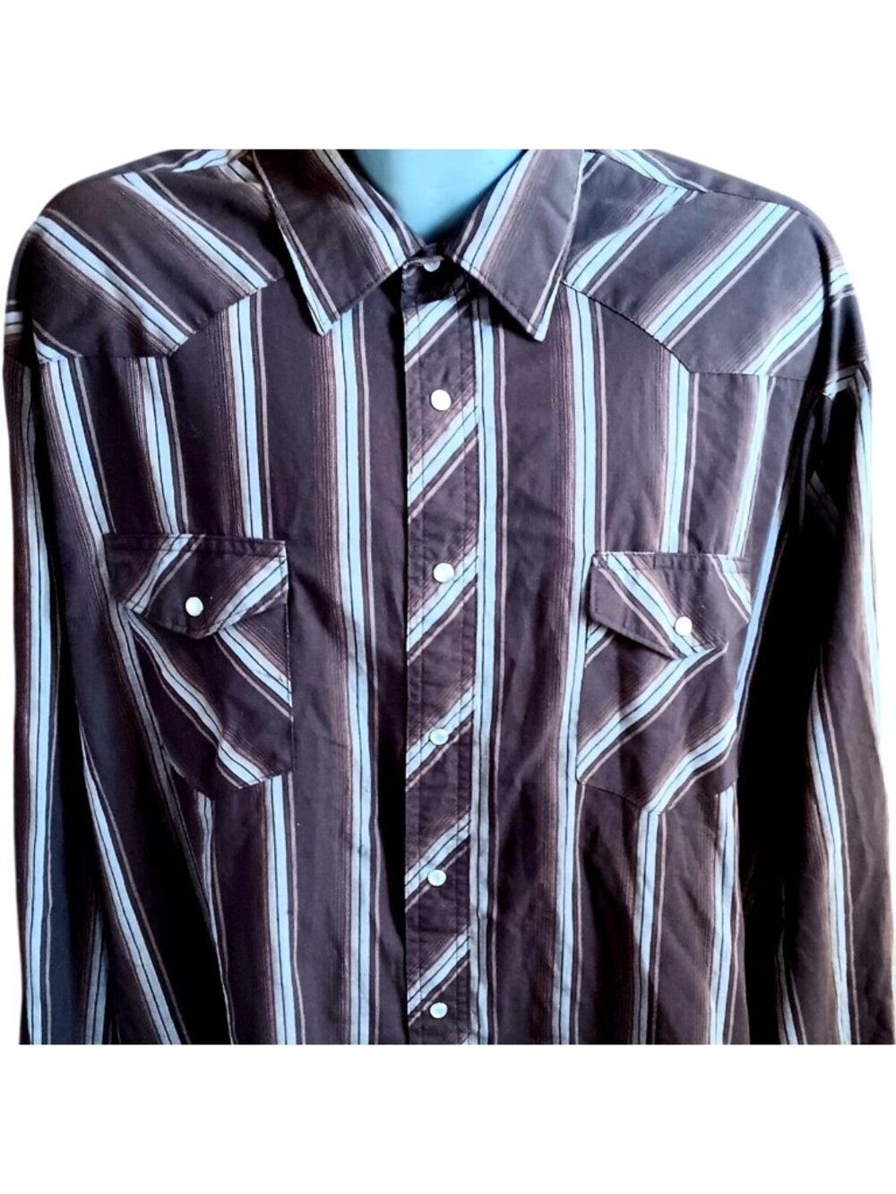 Wrangler Striped 3XT Vintage Western Shirt 1990's Bangladesh Cowboy Indy